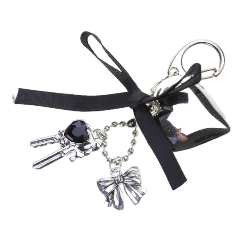 Big Heart Bowknot Charm