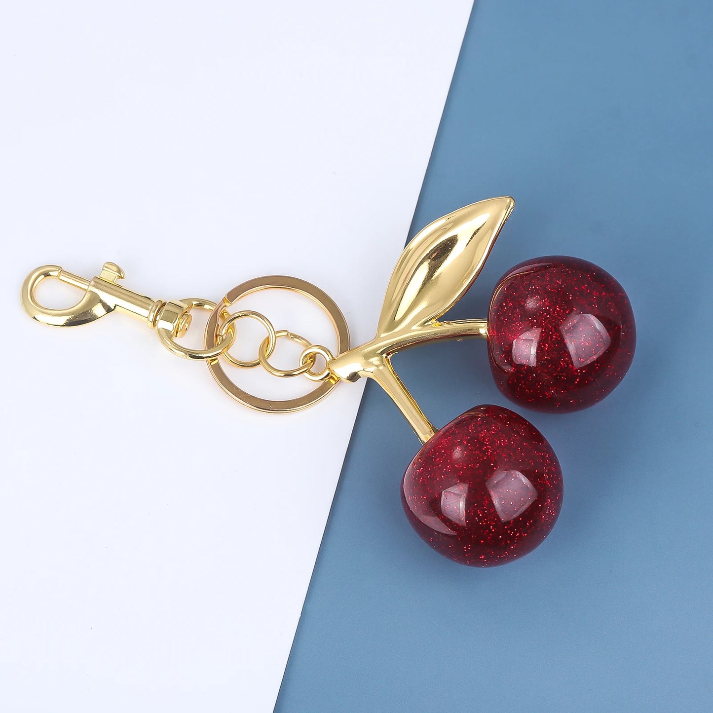 Cherry Red Keychain Handbag Charm