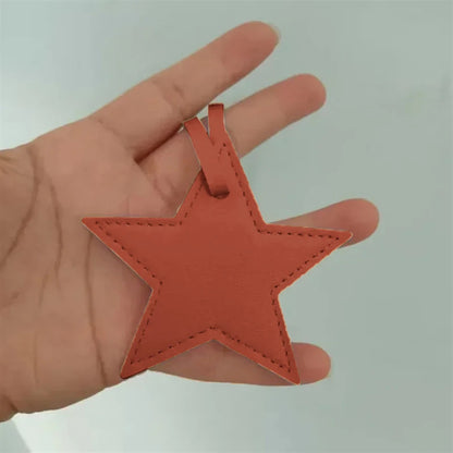 Leather Star Charm