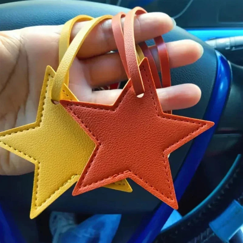 Leather Star Charm