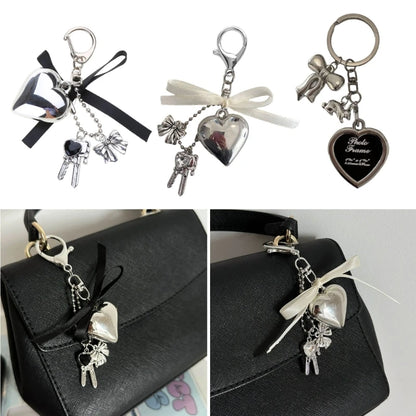 Big Heart Bowknot Charm